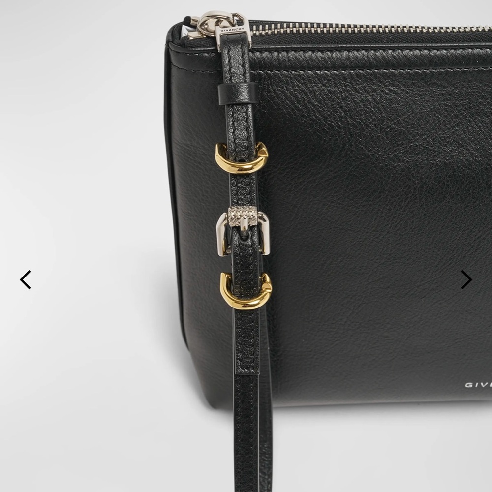New GIVENCHY Voyou Leather Pouch - Black - Picture 8 of 11
